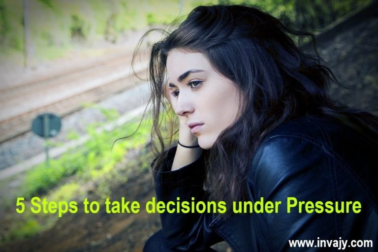 take decisions under pressure