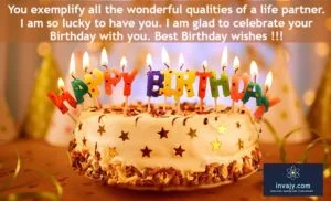 Birthday wishes for life partner