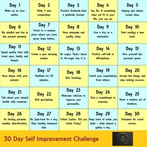 "30 day challenge ideas"