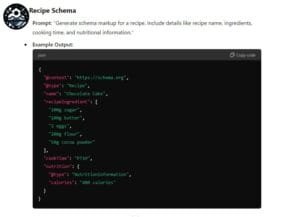 ChatGPT Schema Markup Prompt