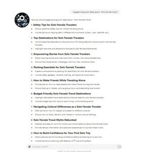 ChatGPT prompts for Content Ideas and Titles