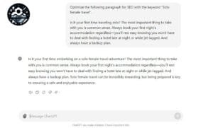 ChatGPT prompts for Content Optimization