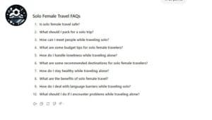 ChatGPT prompts for Creating FAQs