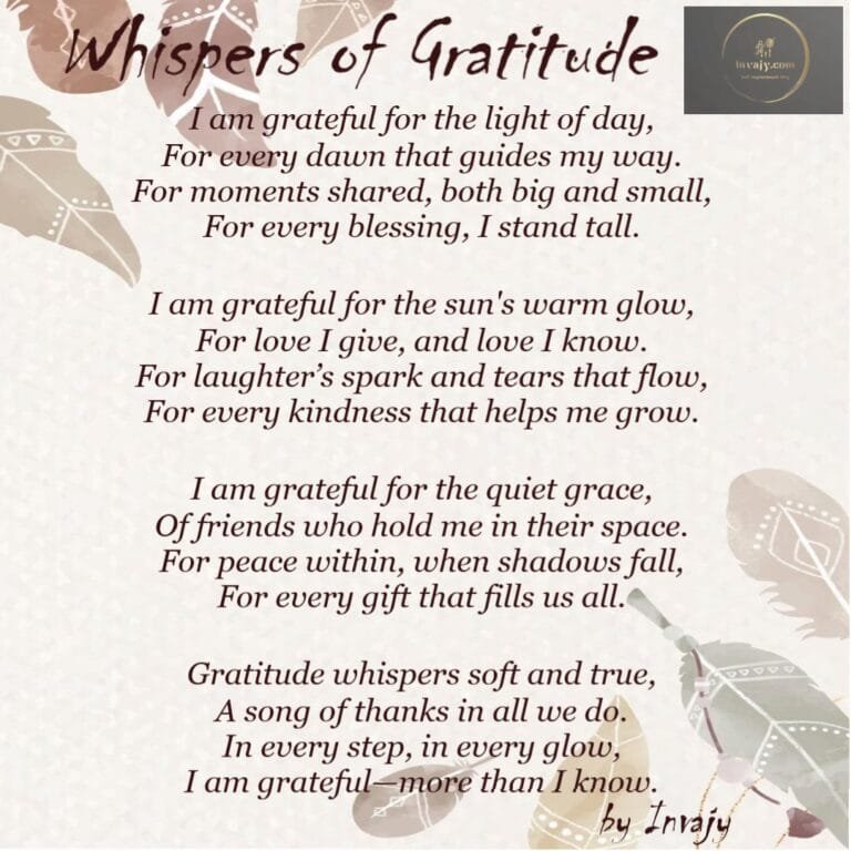 Gratitude Poems
