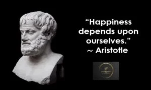 Happiness depends upon ourselves. Aristotle Quotes