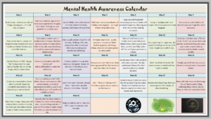 Mental Health Awareness Calendar